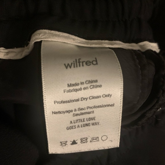 Wilfred Buffon Pant / Aritzia size Xs Black - Picture 6 of 7